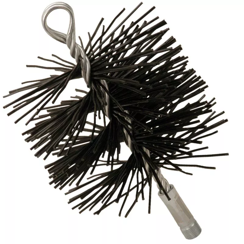 Imperial BR0181 Polypropylene Fiber Chimney Brush, 6″ Round, Black
